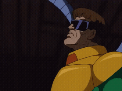 A Cartoon Character Wearing Sunglasses And A Yellow And Green Suit GIF