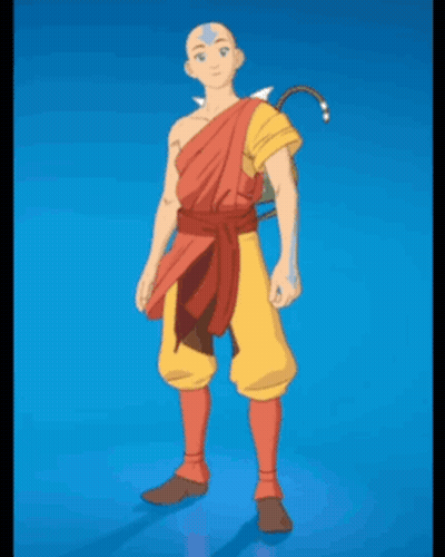 A Cartoon Character With A Bald Head Is Standing On One Leg GIF