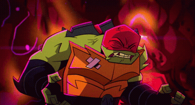 A Cartoon Character With A Bandage On His Chest Is Standing In A Dark Room GIF