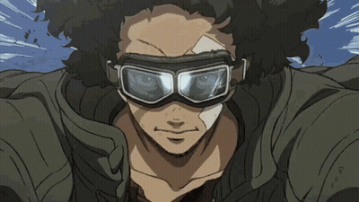 A Cartoon Character With A Bandage On His Face Wearing Goggles GIF