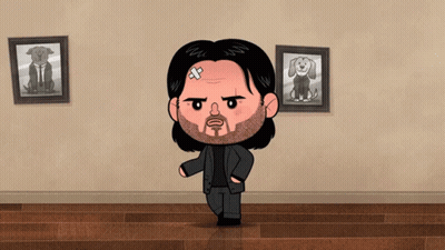 A Cartoon Character With A Bandage On His Forehead GIF