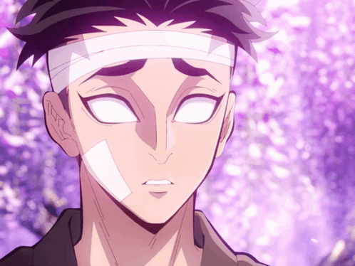 A Cartoon Character With A Bandage On His Head GIF