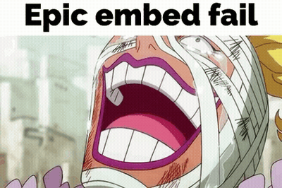 A Cartoon Character With A Bandage On His Head Is Crying With The Words Epic Embed Fail Above Him GIF