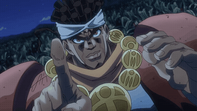A Cartoon Character With A Bandage On His Head Is Pointing At The Camera GIF