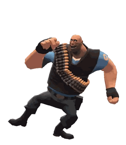 A Cartoon Character With A Belt Of Bullets On His Belt Sticker