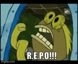 A Cartoon Character With A Big Mouth Says R.e.p.o GIF