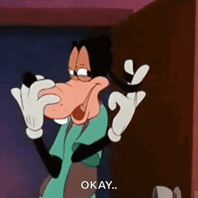 A Cartoon Character With A Big Nose Is Holding A Phone And Saying Okay . GIF
