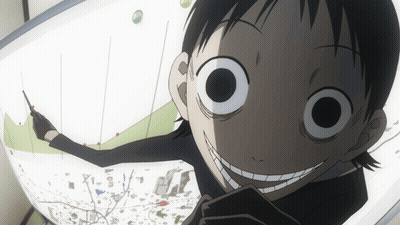 A Cartoon Character With A Big Smile On His Face Is Pointing At A Graph GIF