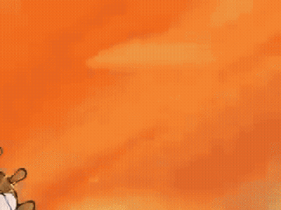 A Cartoon Character With A Big Smile On His Face Is Standing On A Dock GIF
