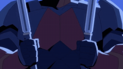 A Cartoon Character With A Blue Background And A Few Lines On It GIF