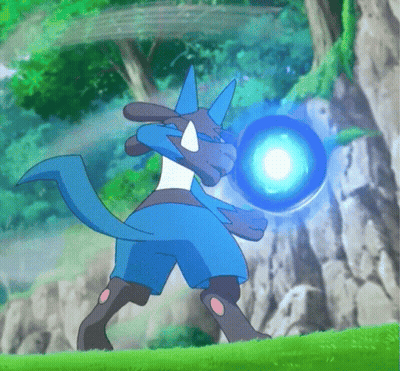 A Cartoon Character With A Blue Ball In His Hand GIF