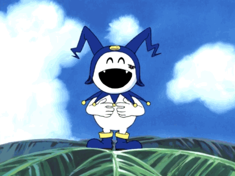 Cartoon Character With Blue Hat And Smile GIF