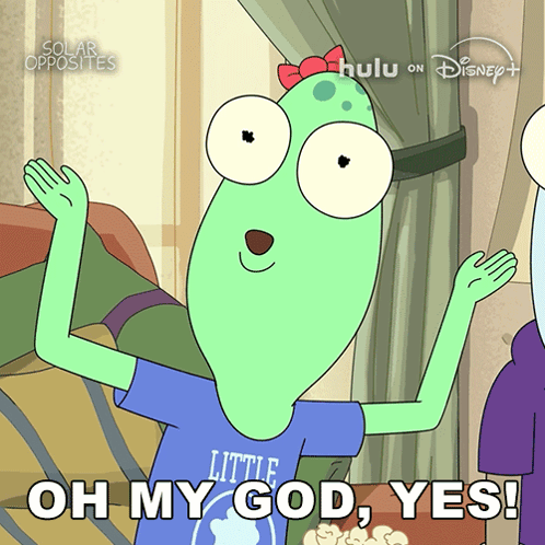 A Cartoon Character With A Blue Shirt That Says Little God On It GIF