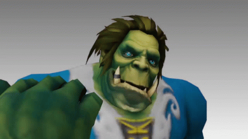 A Cartoon Character With A Blue Shirt That Says ' Xk ' On It GIF