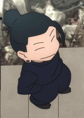 A Cartoon Character With A Bun On His Head GIF