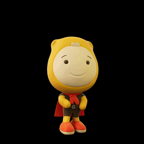 A Cartoon Character With A Cape And The Words See You Later GIF