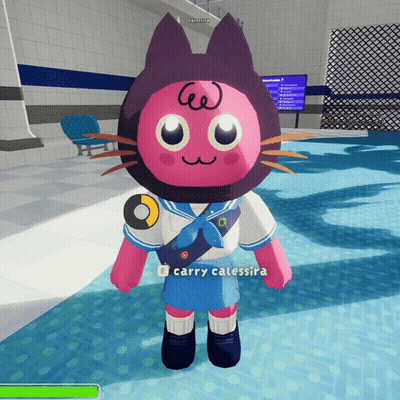 A Cartoon Character With A Carry Calessira Sticker On It GIF