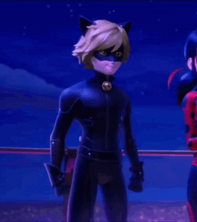 A Cartoon Character With A Cat Ear Mask Has A Question Mark Above His Head GIF
