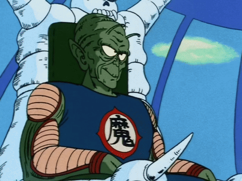 A Cartoon Character With A Chinese Symbol On His Chest GIF