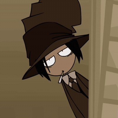A Cartoon Character With A Cigarette In His Mouth GIF