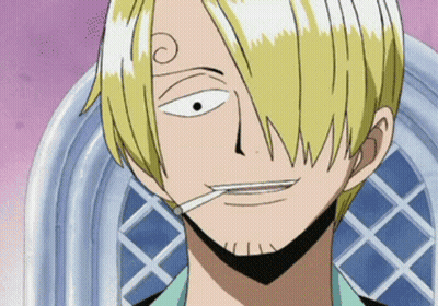 A Cartoon Character With A Cigarette In His Mouth Making A Funny Face GIF