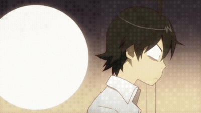 A Cartoon Character With A Circle In The Background GIF