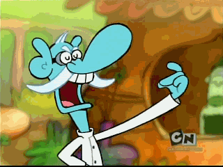 A Cartoon Character With A Cn Logo In The Background GIF