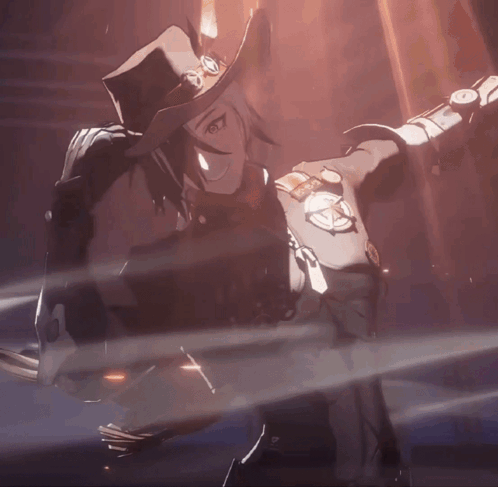 Cartoon Character With Cowboy Hat And Badge GIF