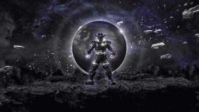 A Cartoon Character With A Cowboy Hat Is Standing In Front Of A Sphere GIF