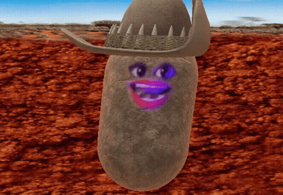 A Cartoon Character With A Cowboy Hat On GIF