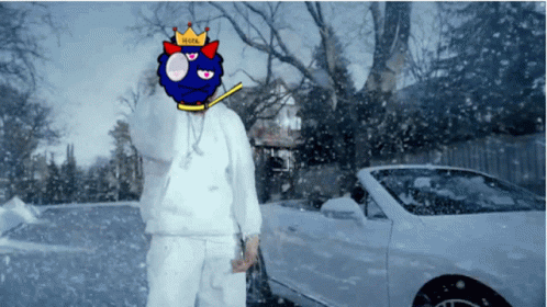 A Cartoon Character With A Crown And The Word Hook On His Head GIF