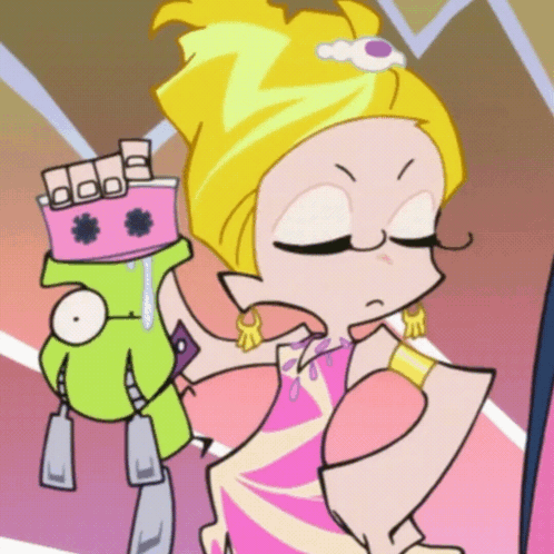 A Cartoon Character With A Crown On Her Head Is Standing Next To A Frog GIF