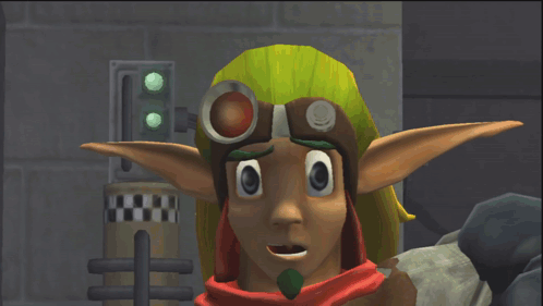 A Cartoon Character With A Goggles On Looks Surprised GIF