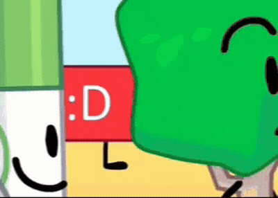 A Cartoon Character With A Green Face Is Standing Next To A Pencil . GIF