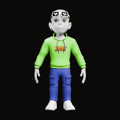 A Cartoon Character With A Green Hoodie That Says Riot GIF
