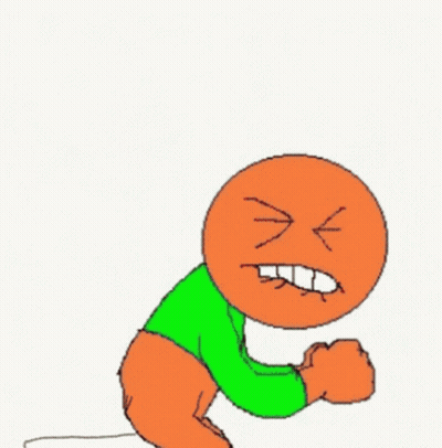A Cartoon Character With A Green Shirt And An Orange Face Is Having A Fart GIF
