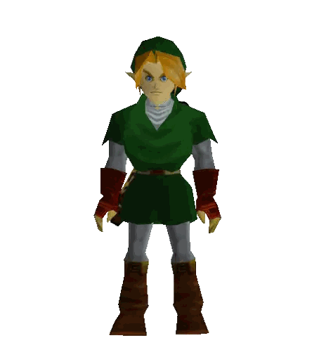 A Cartoon Character With A Green Shirt And Brown Boots Is Standing With His Arms Outstretched Sticker