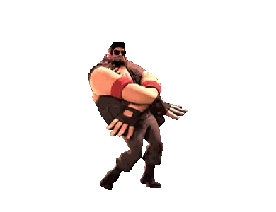 A Cartoon Character With A Gun Belt Around His Waist Is Dancing Sticker