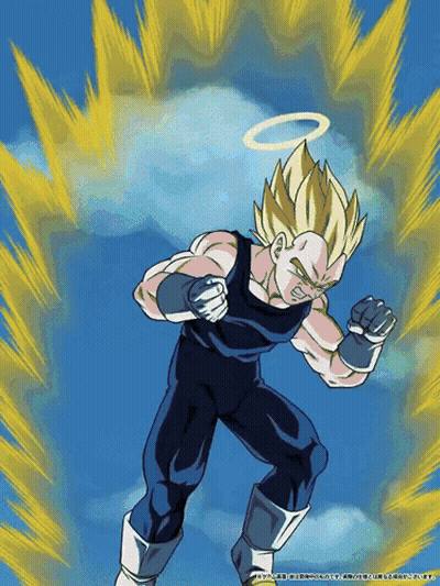 A Cartoon Character With A Halo Around His Head GIF