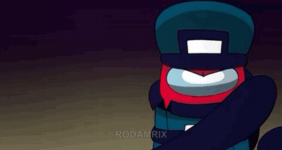 A Cartoon Character With A Hat And A Scarf Around His Neck Is Wrapped In A Rope . GIF