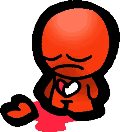 A Cartoon Character With A Heart In His Hand Sticker