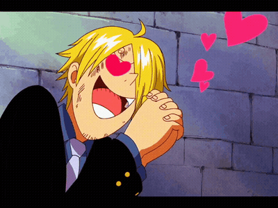 A Cartoon Character With A Heart On His Face GIF