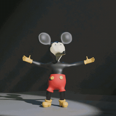 A Cartoon Character With A Heart Shaped Face And A Big Mouth GIF
