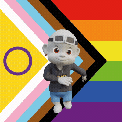 A Cartoon Character With A Hoodie That Says Trust On It GIF