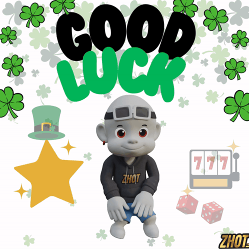 A Cartoon Character With A Hoodie That Says Zhot GIF