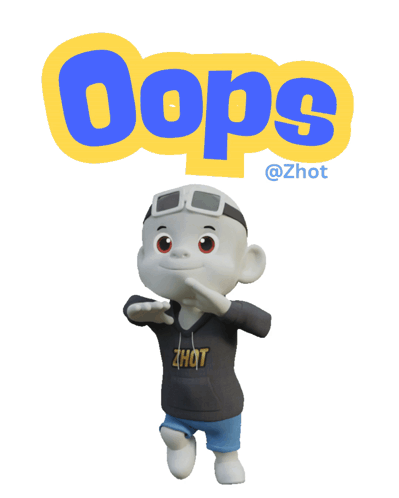 A Cartoon Character With A Hoodie That Says Zhot On It GIF
