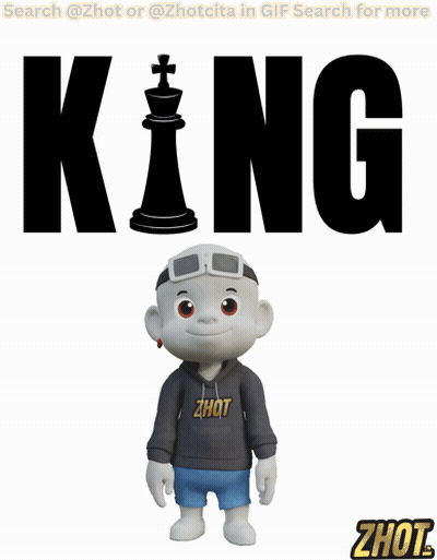 A Cartoon Character With A King Chess Piece Behind Him GIF
