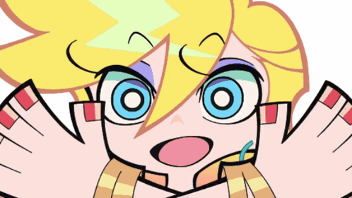 A Cartoon Character With A Lightning Bolt On Her Head Giving The Middle Finger GIF