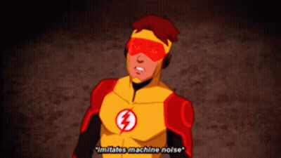 A Cartoon Character With A Lightning Bolt On His Chest GIF