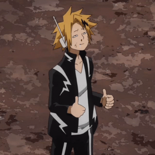 A Cartoon Character With A Lightning Bolt On His Jacket Is Giving A Thumbs Up GIF